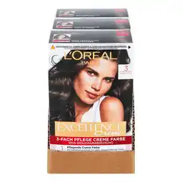 Netto Marken-Discount L'Oreal Excellence dunkelbraun, 3er Pack Angebot