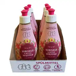Netto Marken-Discount Fit Spülmittel Spices Hibiskus-Pfeffer 400 ml, 6er Pack Angebot