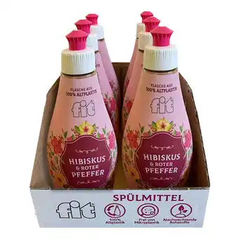 Netto Marken-Discount Fit Spülmittel Spices Hibiskus-Pfeffer 400 ml, 6er Pack Angebot