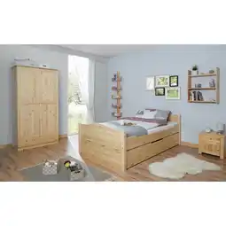 Netto Marken-Discount TiCAA Doppelbett Leni 140x200 mit Zusatzbett Angebot
