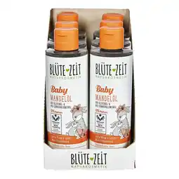 Netto Marken-Discount BLÜTE-ZEIT Baby Mandelöl mit Bio-Olivenöl & Bio-Sonnenblumenöl 200 ml, 6er Pack Angebot