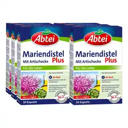 Netto Marken-Discount Abtei Mariendistel Plus mit Artischocke Tabletten 30 Stück 22 g, 6er Pack Angebot