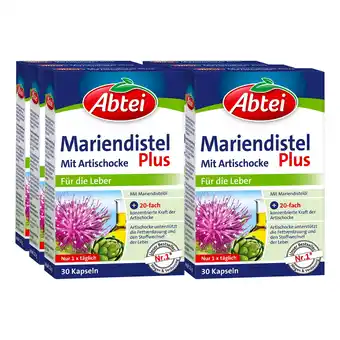 Netto Marken-Discount Abtei Mariendistel Plus mit Artischocke Tabletten 30 Stück 22 g, 6er Pack Angebot