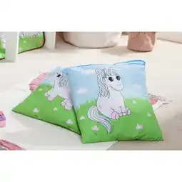 Netto Marken-Discount TiCAA Kinder Kissen-Set Einhorn Rainbow Angebot