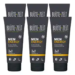Netto Marken-Discount BLÜTE-ZEIT Men Duschgel 3in1 Energy 200 ml , 6er Pack Angebot