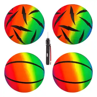 Netto Marken-Discount PVC Ball Rainbow, 22 cm, verschiedene Designvarianten Angebot