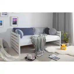 Netto Marken-Discount TiCAA Sofabett Naomi 100x200 Kiefer massiv Weiß Angebot