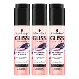 Netto Marken-Discount Schwarzkopf Gliss Express-Repair-Spülung Anti Spliss Wunder 200 ml, 6er Pack Angebot
