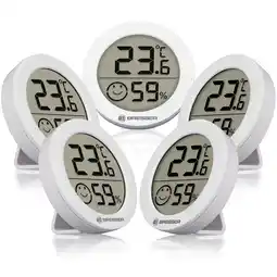 Netto Marken-Discount BRESSER Thermo-Hygrometer Smile 5er-Set Angebot