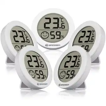 Netto Marken-Discount BRESSER Thermo-Hygrometer Smile 5er-Set Angebot