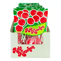 Netto Marken-Discount Hirsch Rote Kirschen Lollis 100 g, 20er Pack Angebot