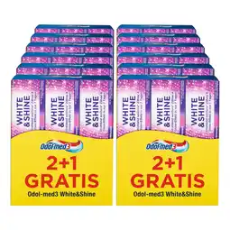 Netto Marken-Discount Odol Med 3 Zahncreme White & Shine 225 ml, 12er Pack Angebot