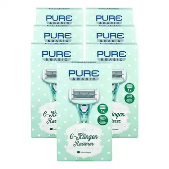 Netto Marken-Discount Pure & Basic 6- Klingen Damenrasierer, 7er Pack Angebot