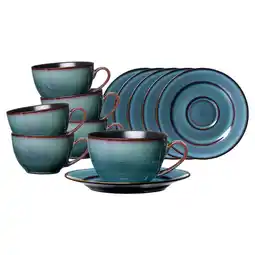 Netto Marken-Discount Ritzenhoff & Breker Kaffeetassen mit Untertassen Bali 220 ml 6er Set Angebot