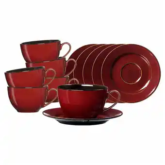 Netto Marken-Discount Ritzenhoff & Breker Kaffeetassen mit Untertassen Gambia 220 ml 6er Set Angebot