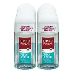 Netto Marken-Discount Hidrofugal Antitranspirant Deo Roll-on Dusch Frische 50 ml, 6er Pack Angebot