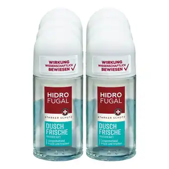 Netto Marken-Discount Hidrofugal Antitranspirant Deo Roll-on Dusch Frische 50 ml, 6er Pack Angebot