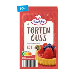 Netto Marken-Discount Backfee Tortenguss rot für 6 x 250 ml Flüssigkeit, 30er Pack Angebot