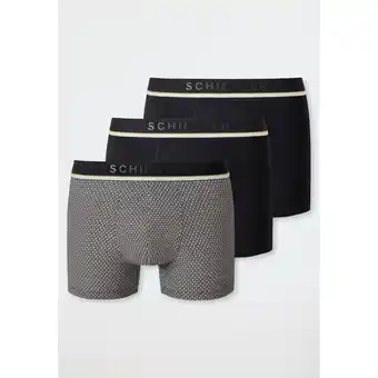 Netto Marken-Discount Schiesser Boxershorts Unterhosen im 3 Pack mit Logo-Webgummibund Angebot