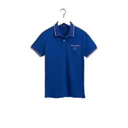Netto Marken-Discount Gant Shirt Piqué Rugger Poloshirt mit Kontraststreifen Angebot