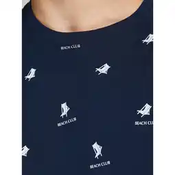 Netto Marken-Discount Jack & Jones Shirt T-Shirt POSITANO TEE CREW NECK mit Allover-Print Angebot