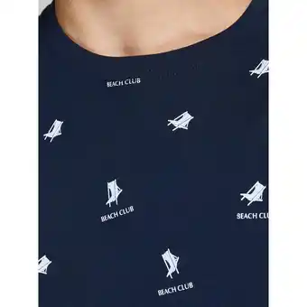 Netto Marken-Discount Jack & Jones Shirt T-Shirt POSITANO TEE CREW NECK mit Allover-Print Angebot