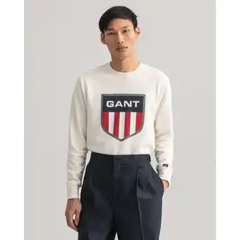 Netto Marken-Discount Gant Pullover Sweatshirt Retro Shield mit Rundhalsauschnitt Angebot