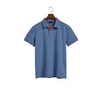 Netto Marken-Discount Gant Poloshirt Pique Polo Kurzarmshirt mit Kontrastkragen Angebot