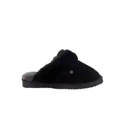 Netto Marken-Discount Warmbat Hausschuh Flurry Women Pantoffel Suede Black/Black aus Merino-Schafwolle Angebot