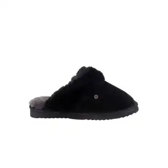 Netto Marken-Discount Warmbat Hausschuh Flurry Women Pantoffel Suede Black/Black aus Merino-Schafwolle Angebot