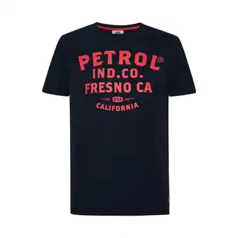 Netto Marken-Discount Petrol Industries T-Shirt Classic Print Kurzarmshirt mit Rundhalsausschnitt und Logoprint Angebot