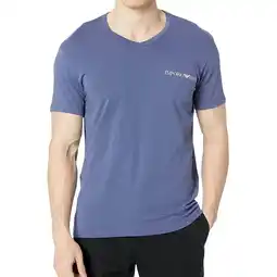 Netto Marken-Discount Emporio Armani Shirt Basic-T-Shirts mit V-Ausschnitt und Logo-Print in Regular Fit Angebot