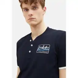 Netto Marken-Discount Tom Tailor T-Shirt Kurzarmshirt Henley gestreift Angebot