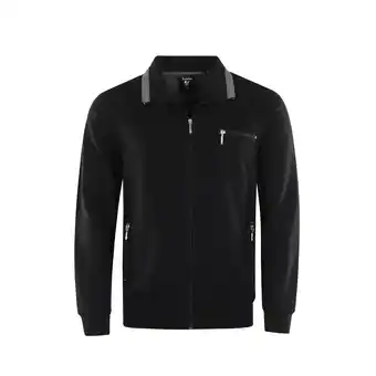 Netto Marken-Discount Hajo Jacke Unifarbene Comfort Fit-Sweatjacke Stay-Fresh mit Stehkragen und Brusttasche Angebot