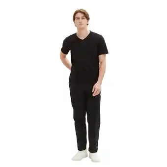 Netto Marken-Discount Tom Tailor T-Shirt Kurzarmshirt mit V-Ausschnitt, einfarbig im Doppelpack Angebot