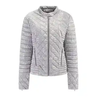 Netto Marken-Discount Guess Jacke Steppjacke NEW VONA JACKET mit Stehkragen und allover Label-Wording Angebot
