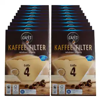 Netto Marken-Discount Cafet Kaffeefilter Größe 4 100 Stück, 18er Pack Angebot