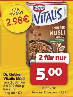 Famila Nord Ost DR. OETKER Vitalis-Müsli Angebot