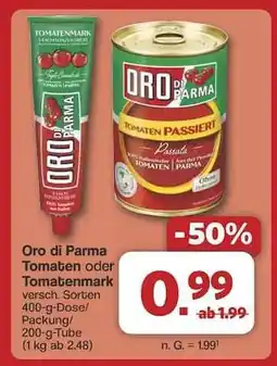 Famila Nord Ost Oro di Parma Tomaten oder Tomatenmark Angebot