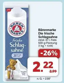 Famila Nord Ost Bärenmarke Die frische Schlagsahne Angebot