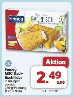 Famila Nord Ost Femeg MSC Backfischfilets Angebot