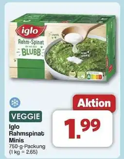 Famila Nord Ost Iglo Rahmspinat Minis Angebot