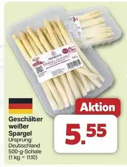 Famila Nord Ost Geschälter weißer Spargel Angebot