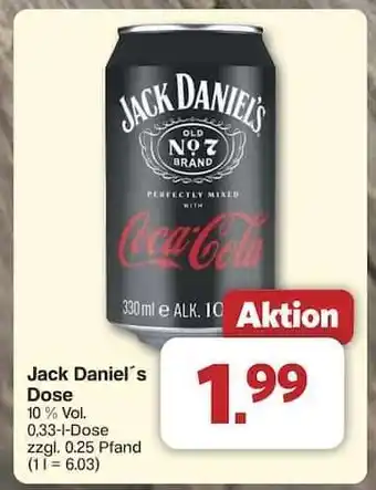 Famila Nord Ost Jack Daniel’s Dose Angebot