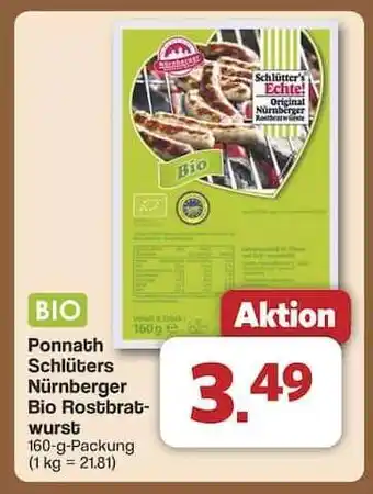 Famila Nord Ost Ponnath Schlüters Nürnberger Bio Rostbratwurst Angebot