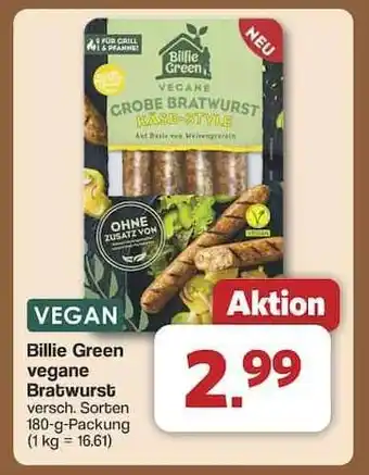Famila Nord Ost Billie Green vegane Bratwurst Angebot