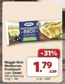 Famila Nord Ost Meggle Brot Mediterran, Knoblauch oder Dinkel Angebot
