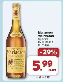 Famila Nord Ost MARIACRON Weinbrand Angebot
