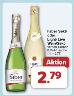 Famila Nord Ost Faber Sekt oder Light Live Wein/Sekt Angebot