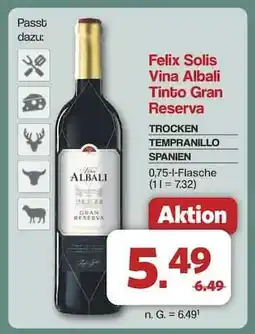 Famila Nord Ost Felix Solis Vina Albali Tinto Gran Reserva Angebot